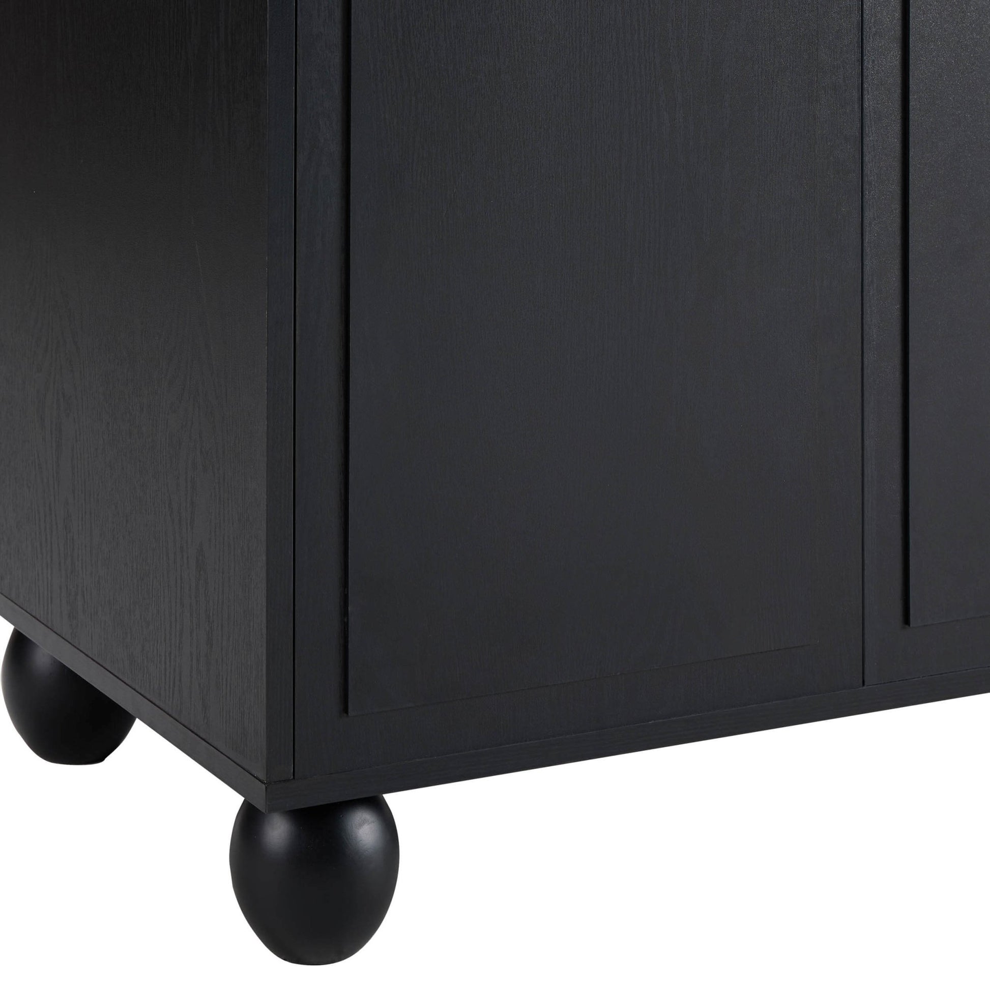 Rachel Arch Front 4 Door Sideboard - Black - DUSK