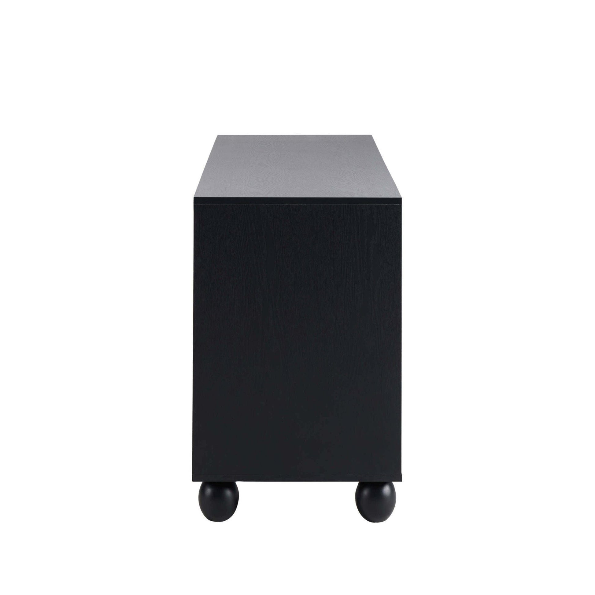 Rachel Arch Front 4 Door Sideboard - Black - DUSK