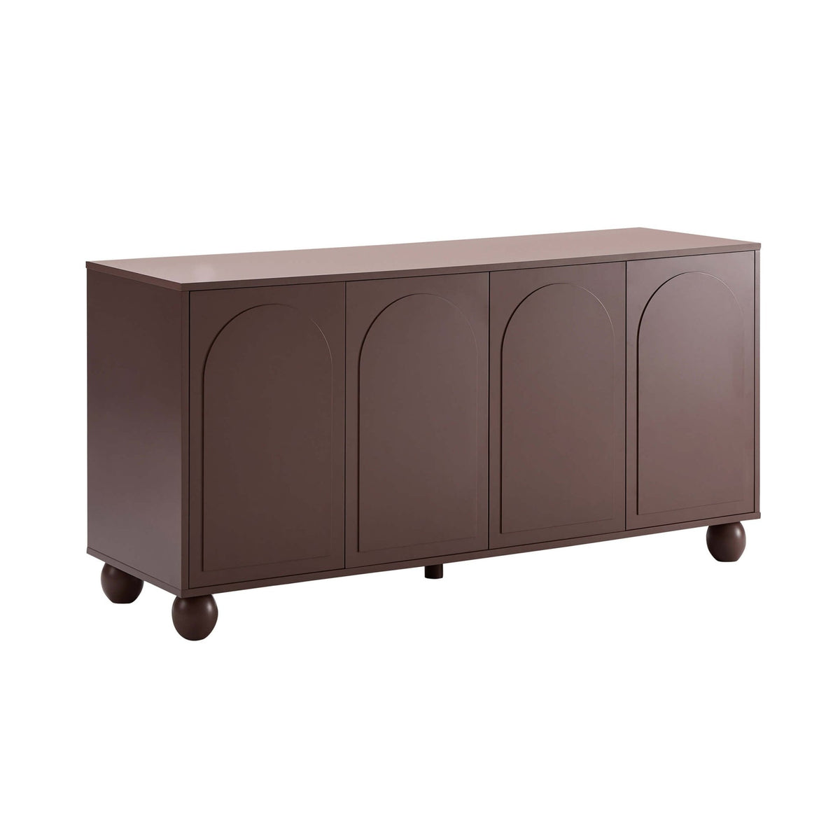Rachel Arch Front 4 Door Sideboard - Mocha - DUSK