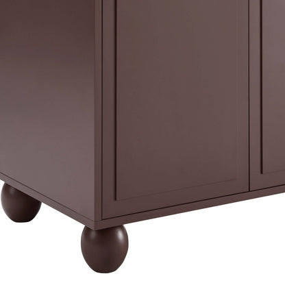 Rachel Arch Front 4 Door Sideboard - Mocha - DUSK