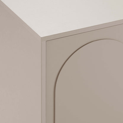 Rachel Arch Front 4 Door Sideboard - Taupe - DUSK