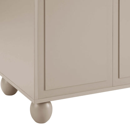 Rachel Arch Front 4 Door Sideboard - Taupe - DUSK
