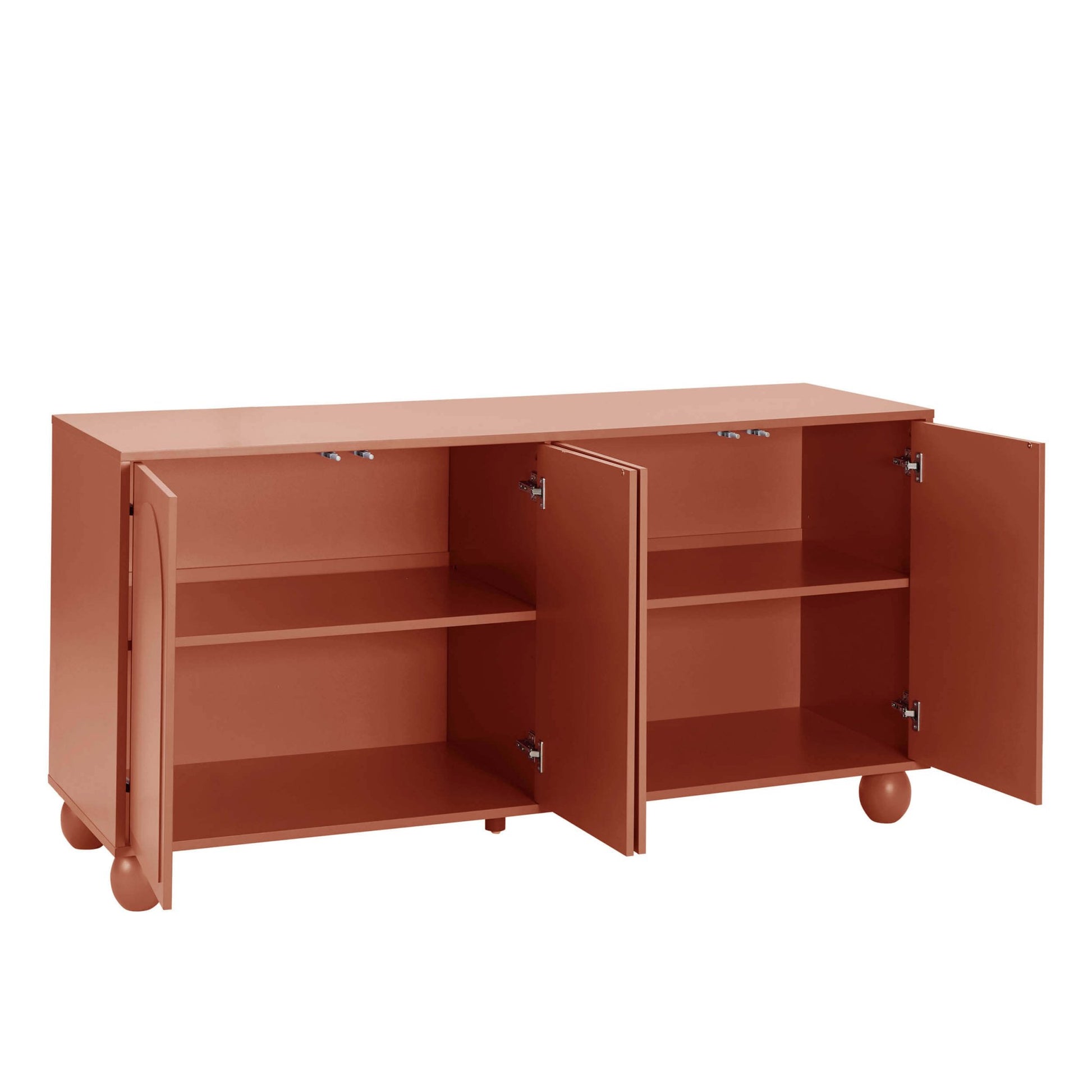 Rachel Arch Front 4 Door Sideboard - Terracotta - DUSK