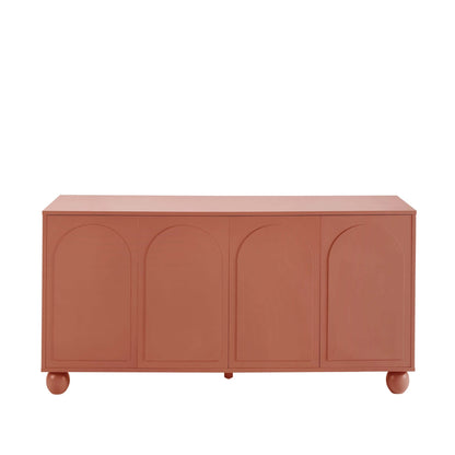 Rachel Arch Front 4 Door Sideboard - Terracotta - DUSK