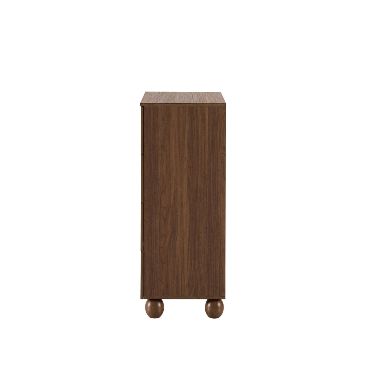 Rachel Arch Front 4 Drawer Chest - Medium Wood - DUSK