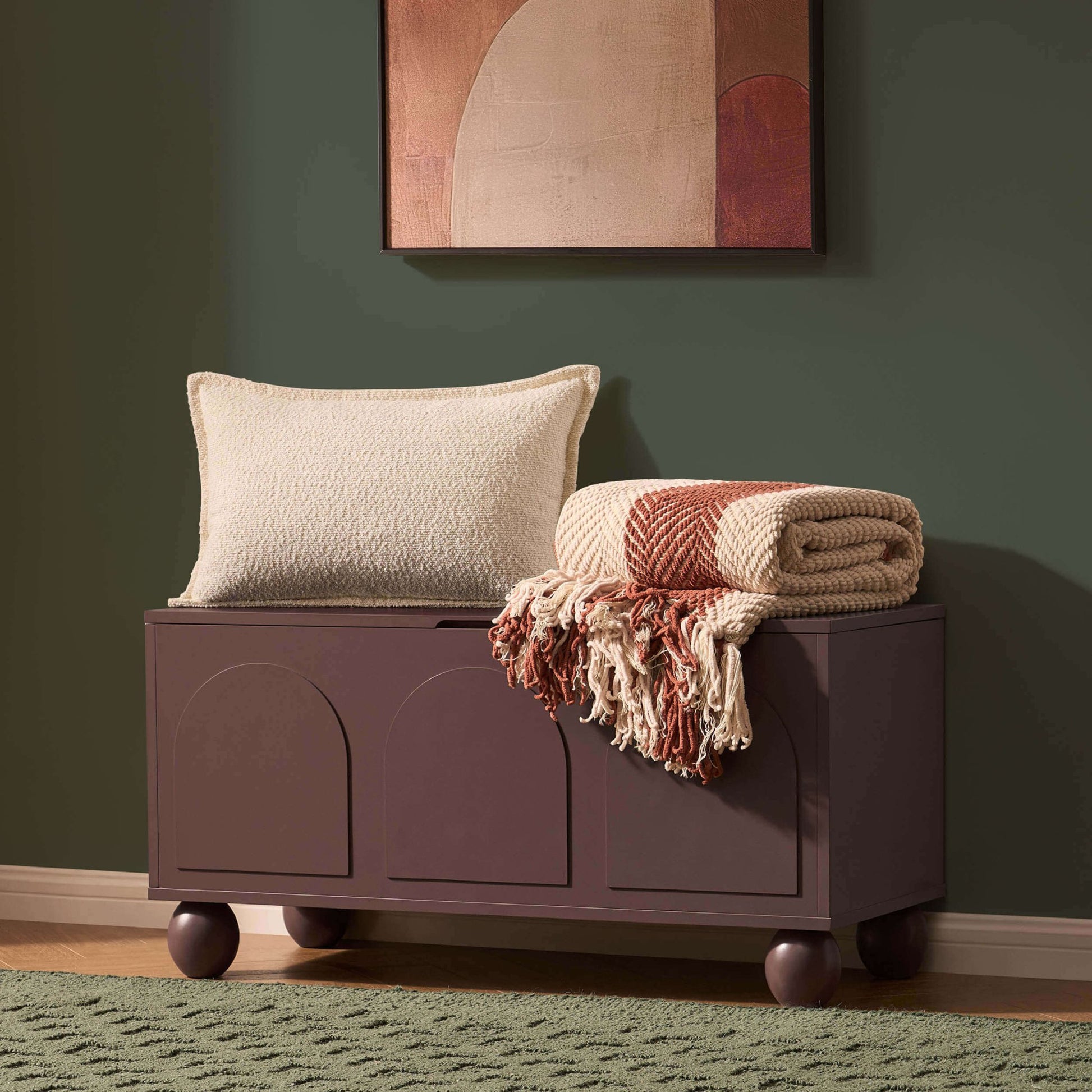 Rachel Arch Front Seated Storage - Mocha - DUSK