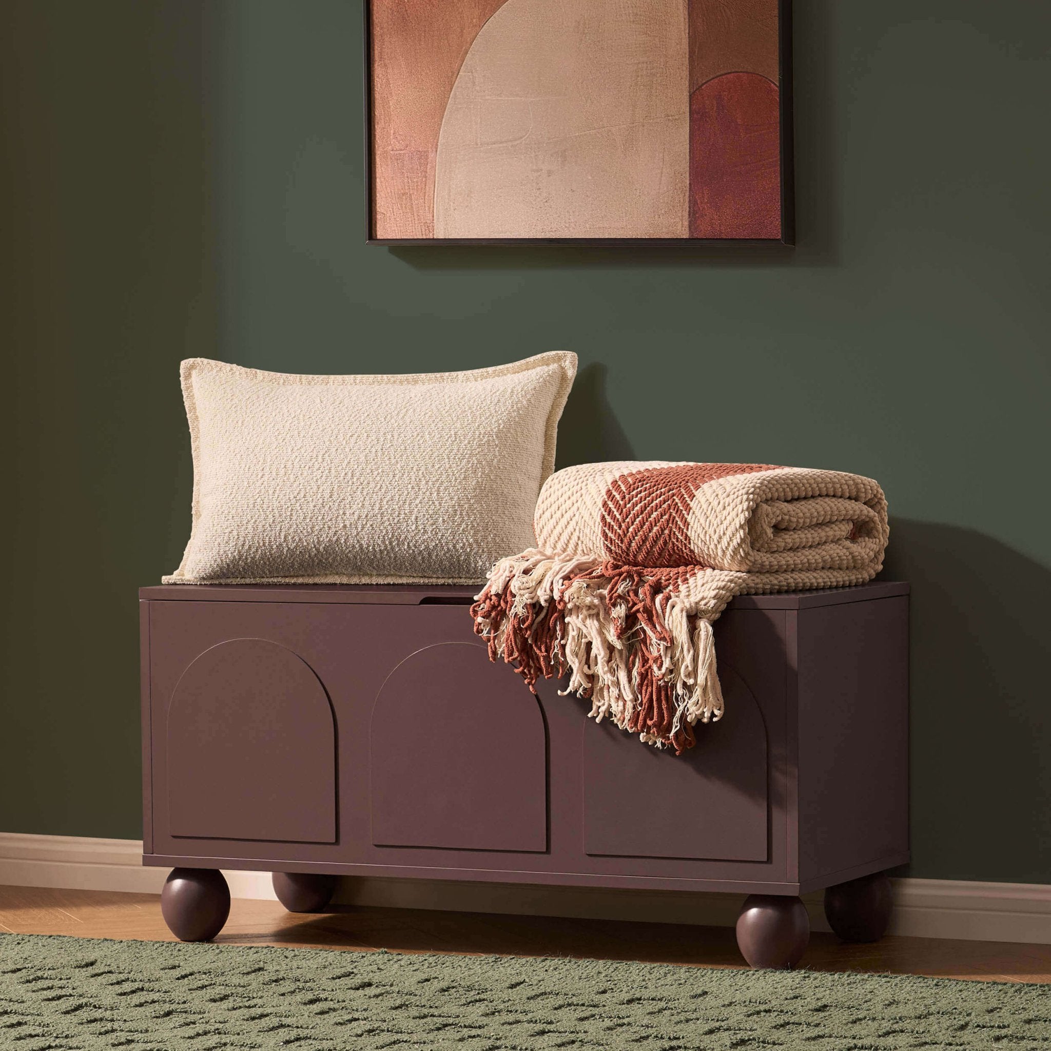 Rachel Arch Front Seated Storage - Mocha - DUSK