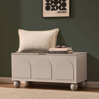 Rachel Arch Front Seated Storage - Taupe - DUSK