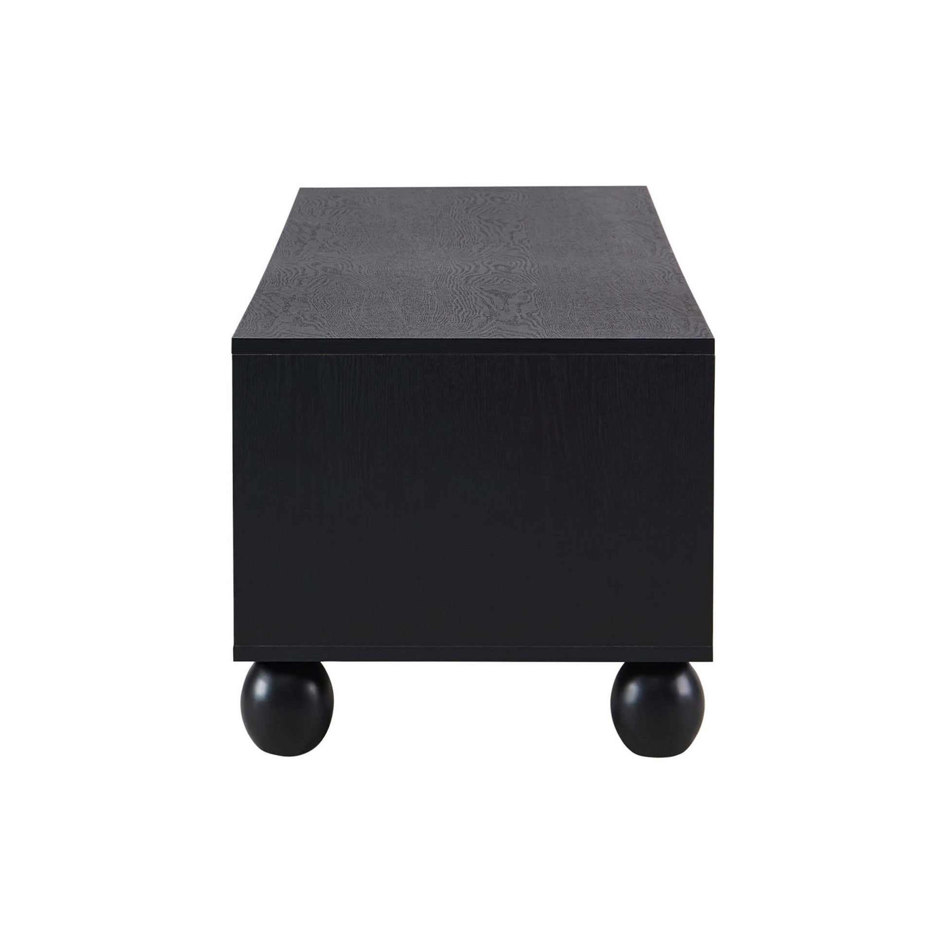 Rachel Arch Front Tv Unit for TVs up to 75" - Black - DUSK