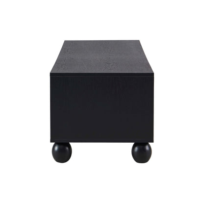 Rachel Arch Front Tv Unit for TVs up to 75" - Black - DUSK