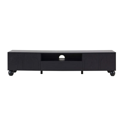 Rachel Arch Front Tv Unit for TVs up to 75" - Black - DUSK