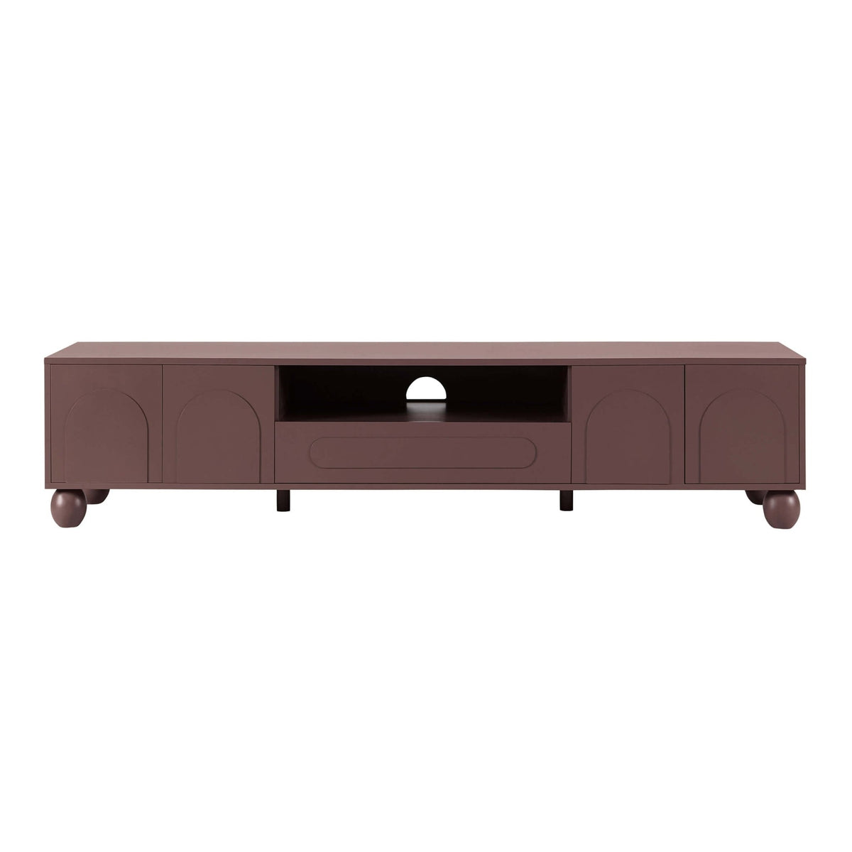 Rachel Arch Front Tv Unit for TVs up to 75" - Mocha - DUSK