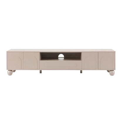 Rachel Arch Front Tv Unit for TVs up to 75" - Taupe - DUSK