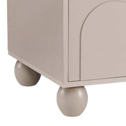 Rachel Arch Front Tv Unit for TVs up to 75" - Taupe - DUSK