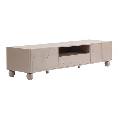 Rachel Arch Front Tv Unit for TVs up to 75" - Taupe - DUSK