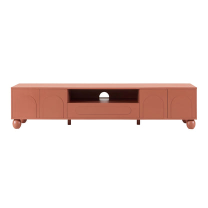 Rachel Arch Front Tv Unit for TVs up to 75" - Terracotta - DUSK