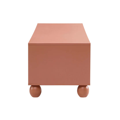 Rachel Arch Front Tv Unit for TVs up to 75" - Terracotta - DUSK