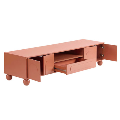 Rachel Arch Front Tv Unit for TVs up to 75" - Terracotta - DUSK