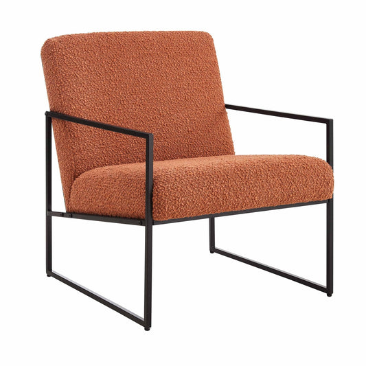 Rae Accent Chair - Boucle Rust - DUSK