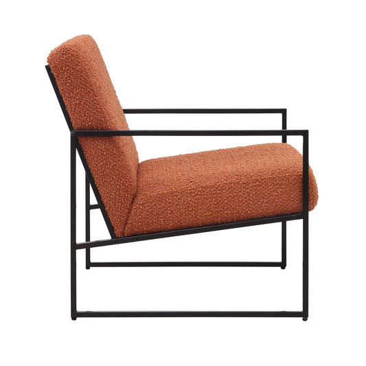 Rae Accent Chair - Boucle Rust - DUSK