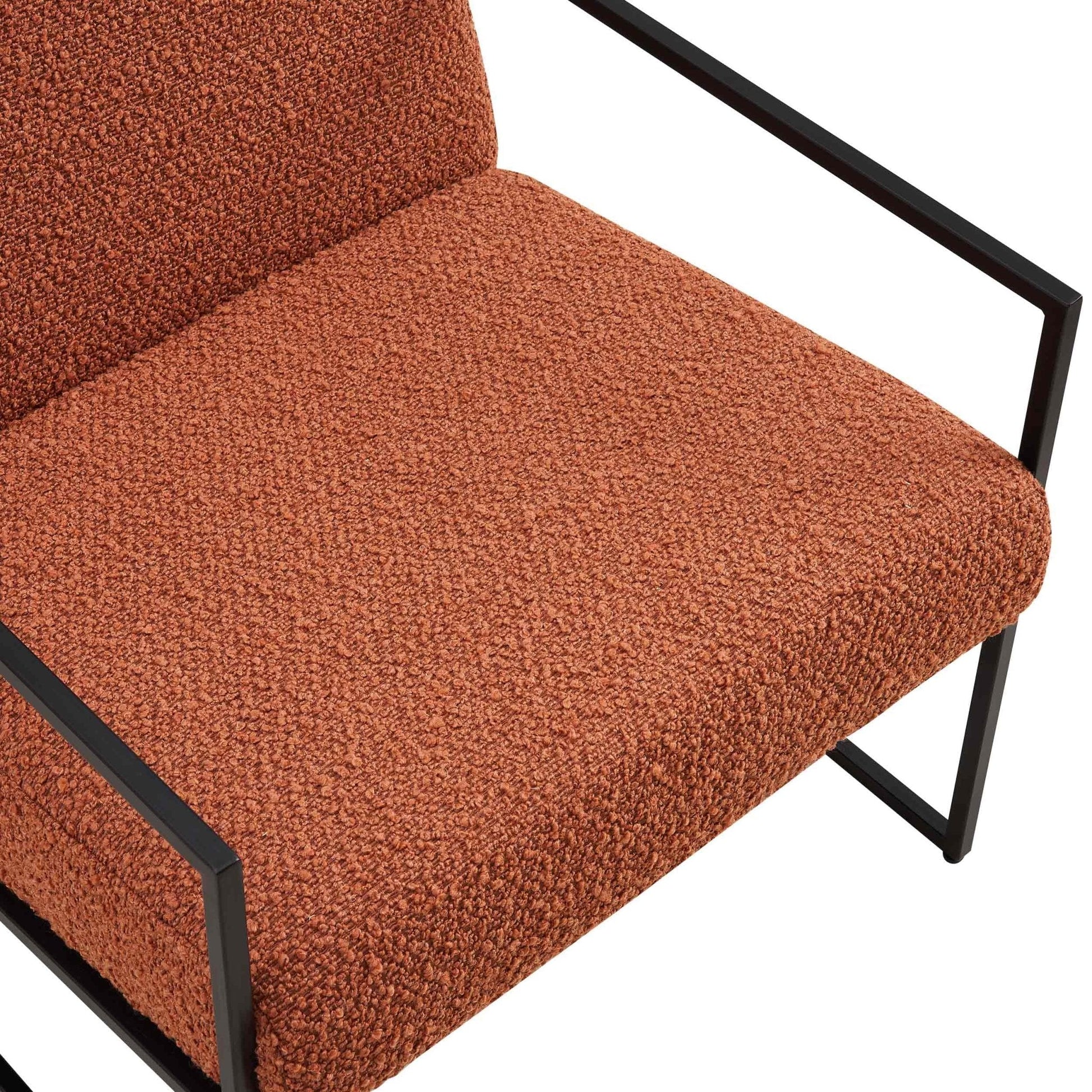 Rae Accent Chair - Boucle Rust - DUSK