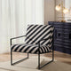 Rae Accent Chair - Mono Stripe - DUSK