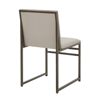 Rae Set of 2 Dining Chairs - Velvet - Beige - DUSK