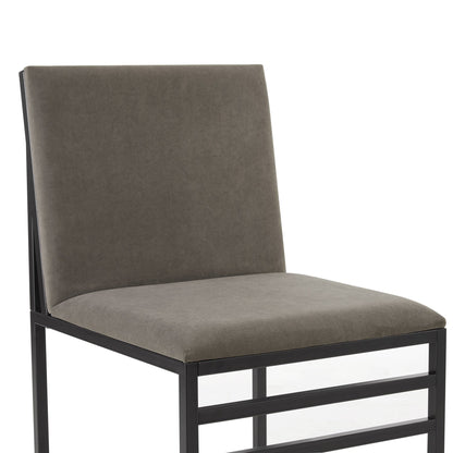 Rae Set of 2 Dining Chairs - Velvet - Dark Taupe - DUSK