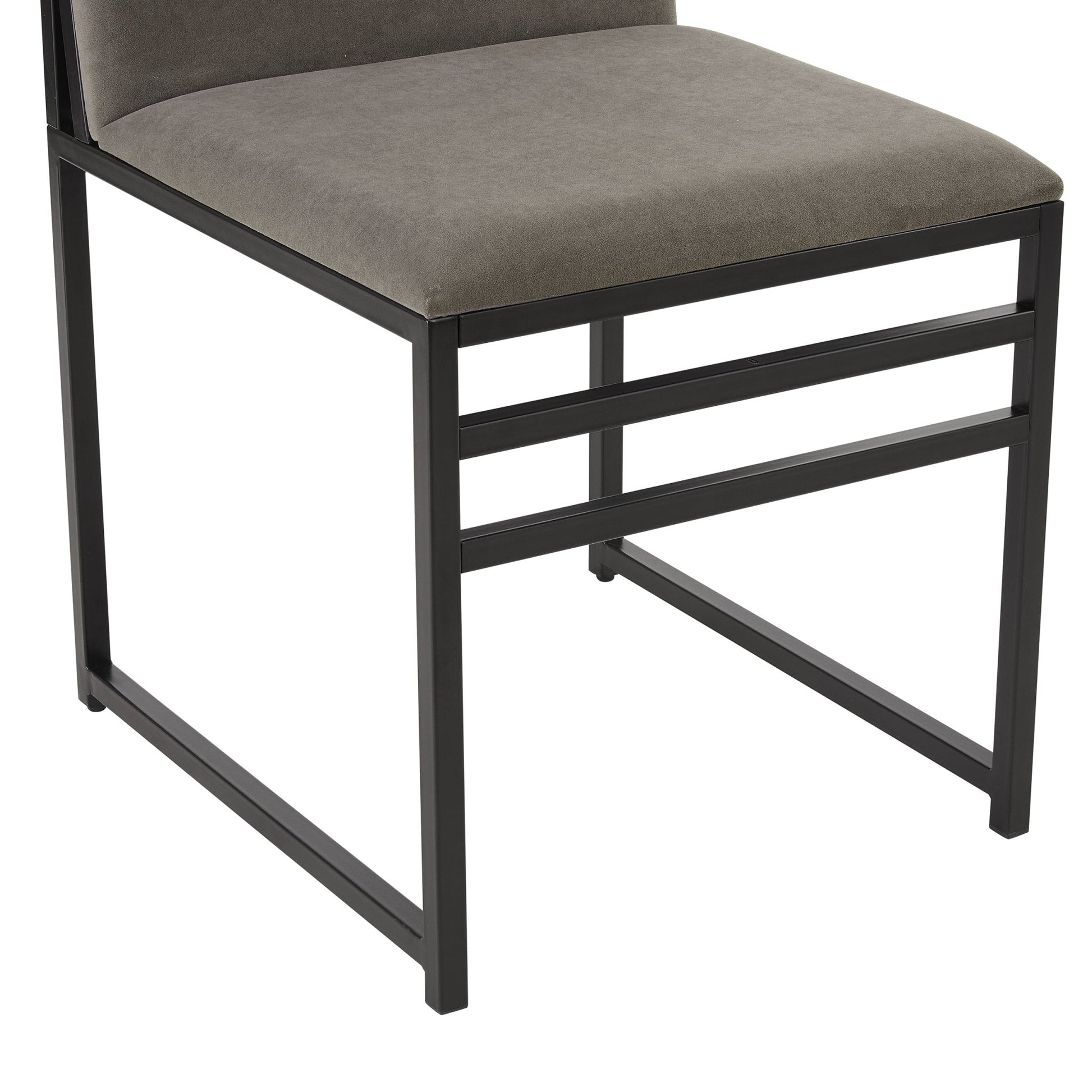 Rae Set of 2 Dining Chairs - Velvet - Dark Taupe - DUSK