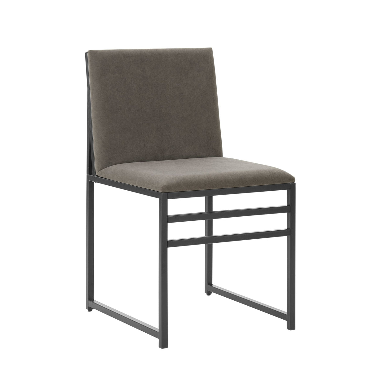Rae Set of 2 Dining Chairs - Velvet - Dark Taupe - DUSK