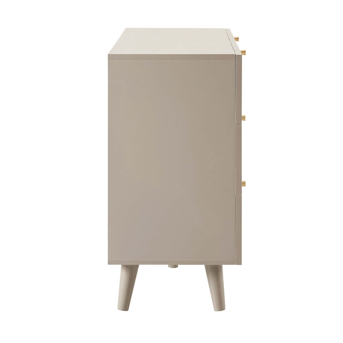 Raven Rattan 6 Drawer Chest - Taupe - DUSK