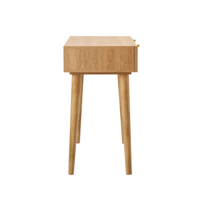 Raven Rattan Dressing Table with Drawers - Light Wood - DUSK