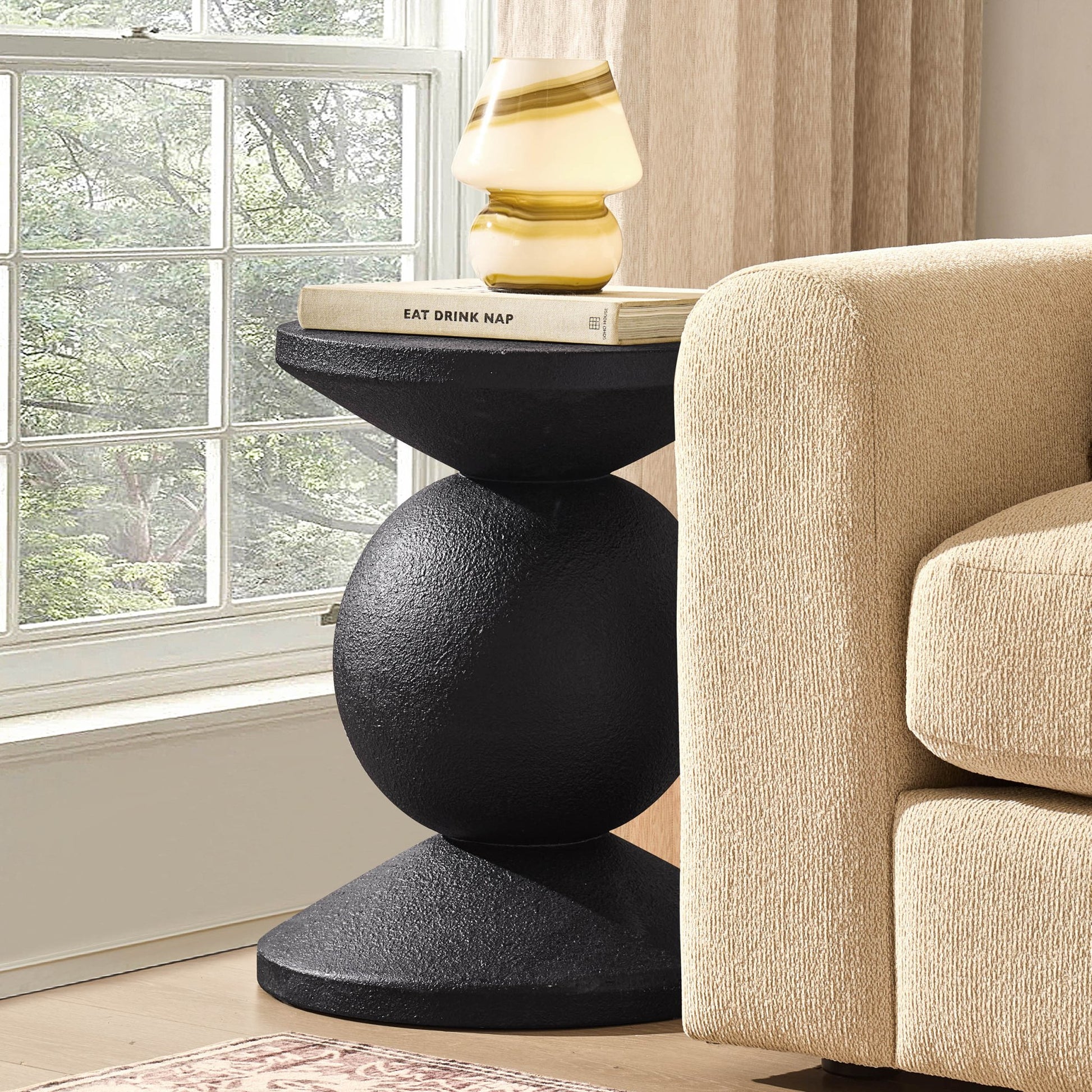 Raya Side Table - Black - DUSK