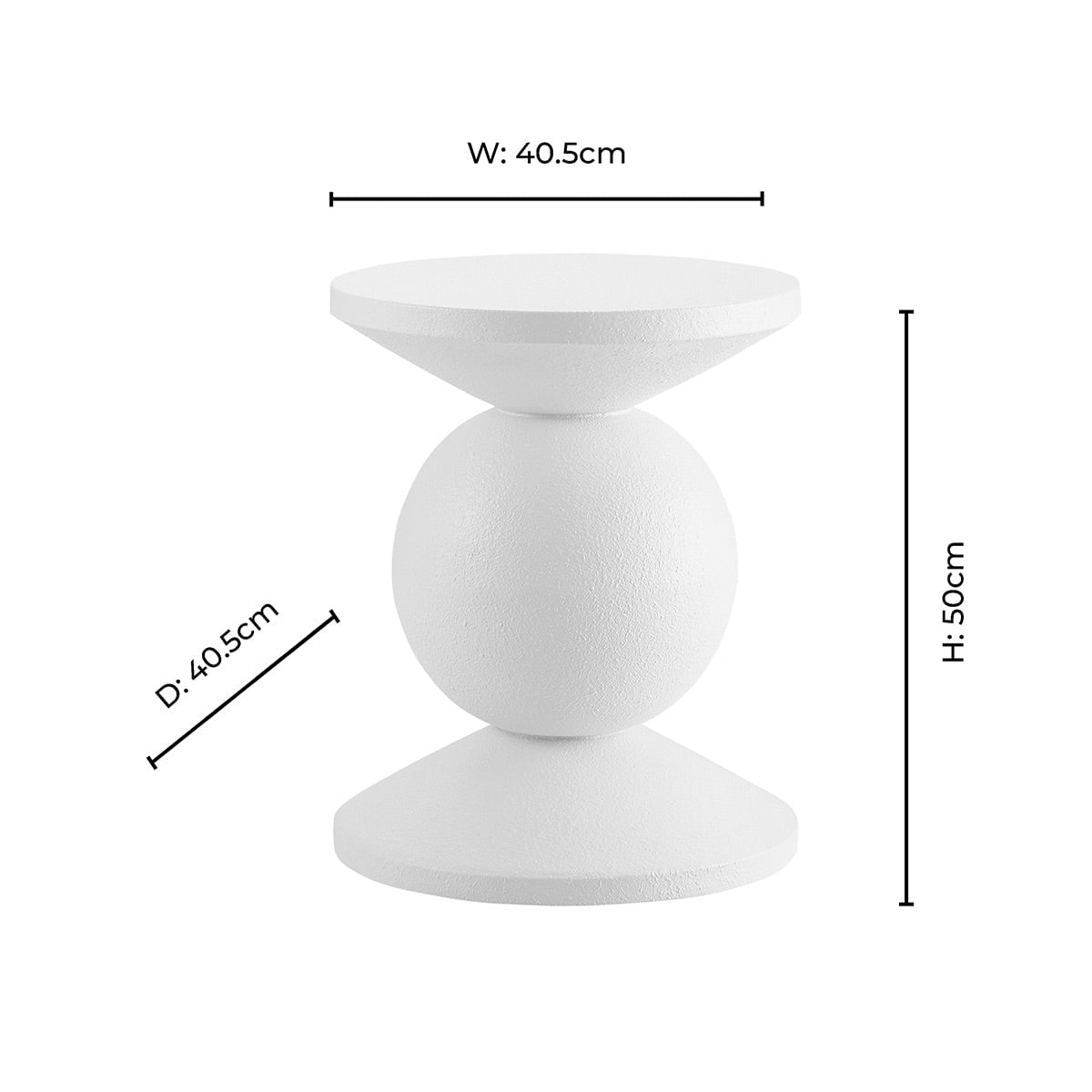 Raya Side Table - Black - DUSK