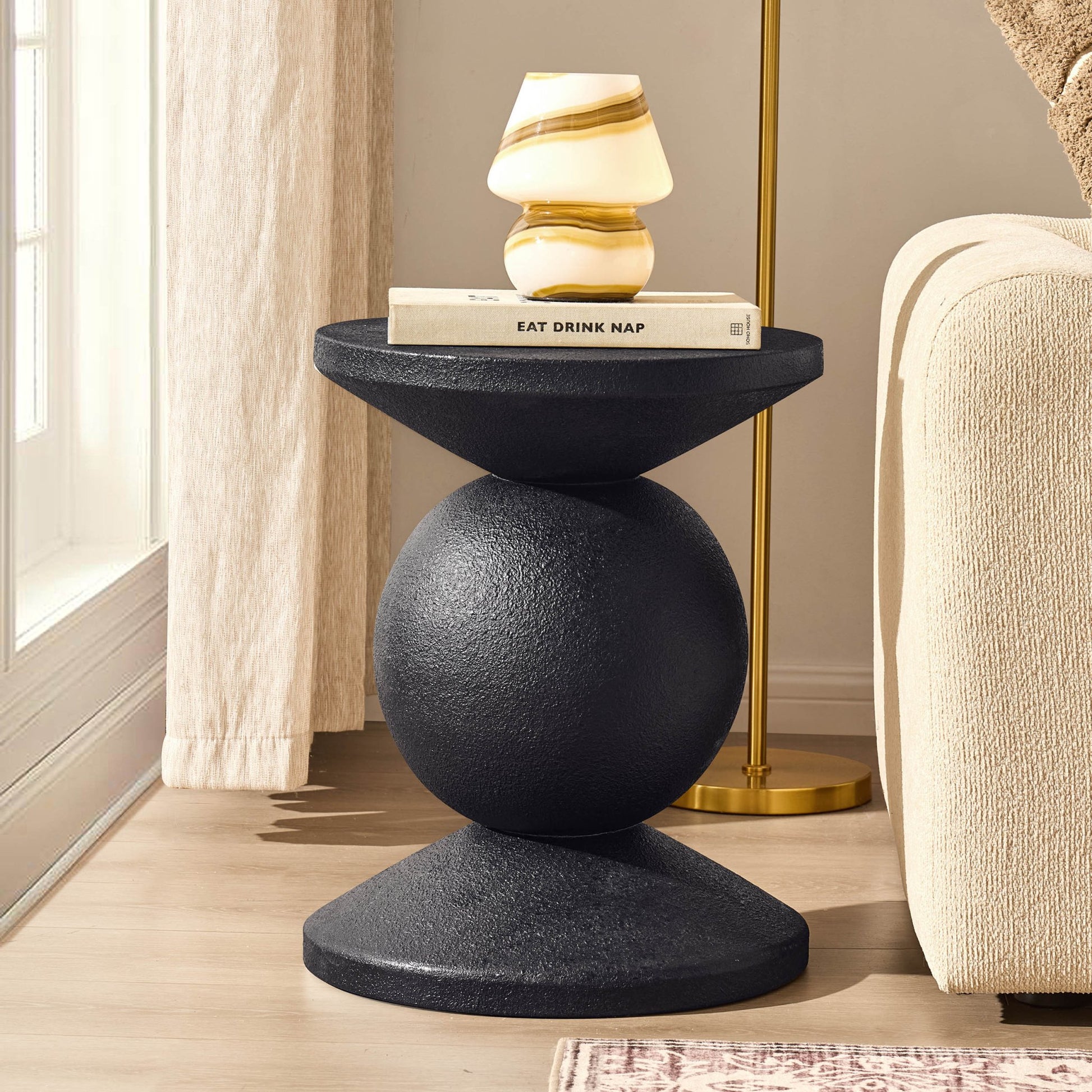 Raya Side Table - Black - DUSK