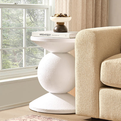 Raya Side Table - Off White - DUSK
