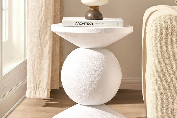 Raya Side Table - Off White - DUSK