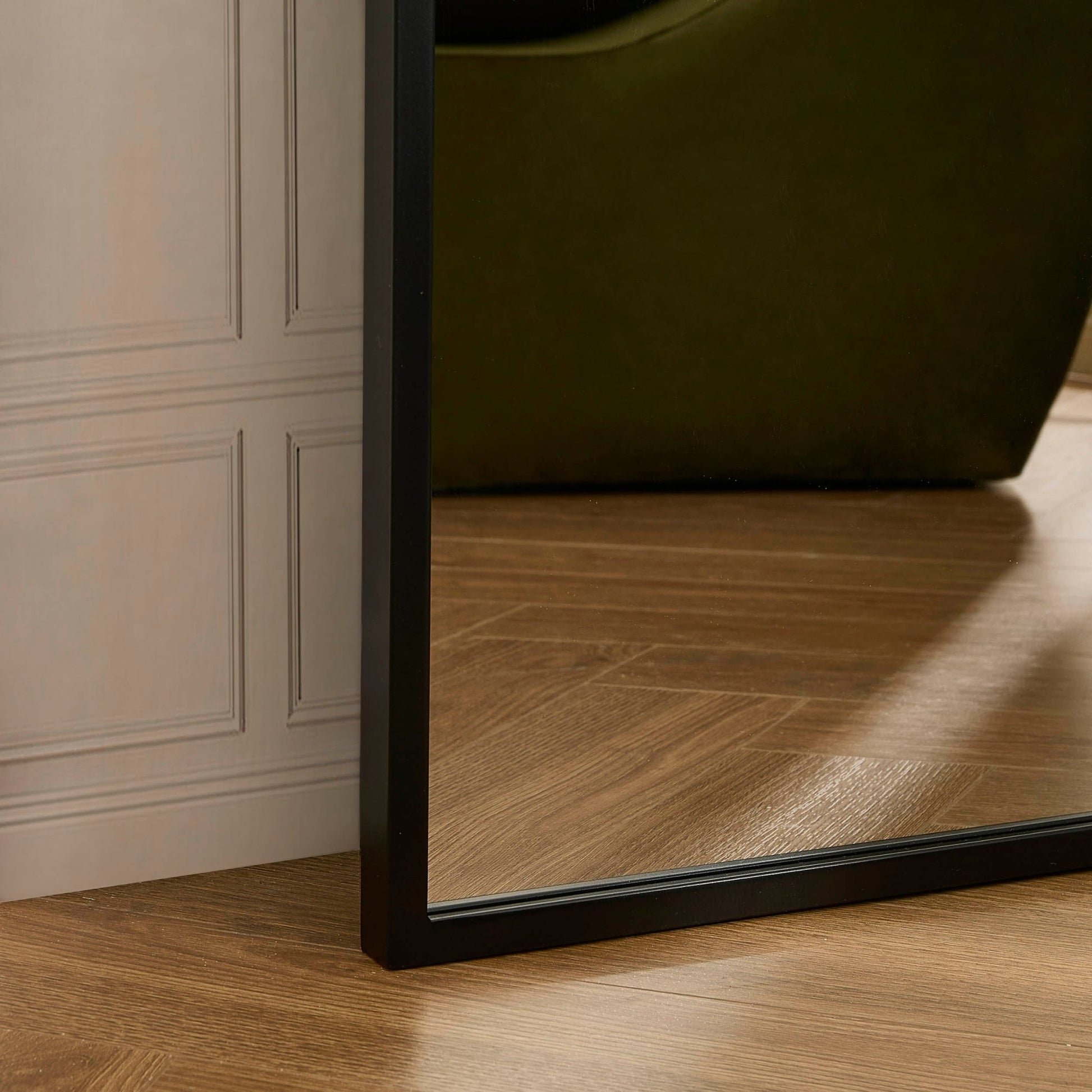 Rectangle Full Length Mirror - Black - DUSK