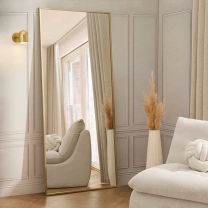Rectangle Full Length Mirror - Gold - DUSK