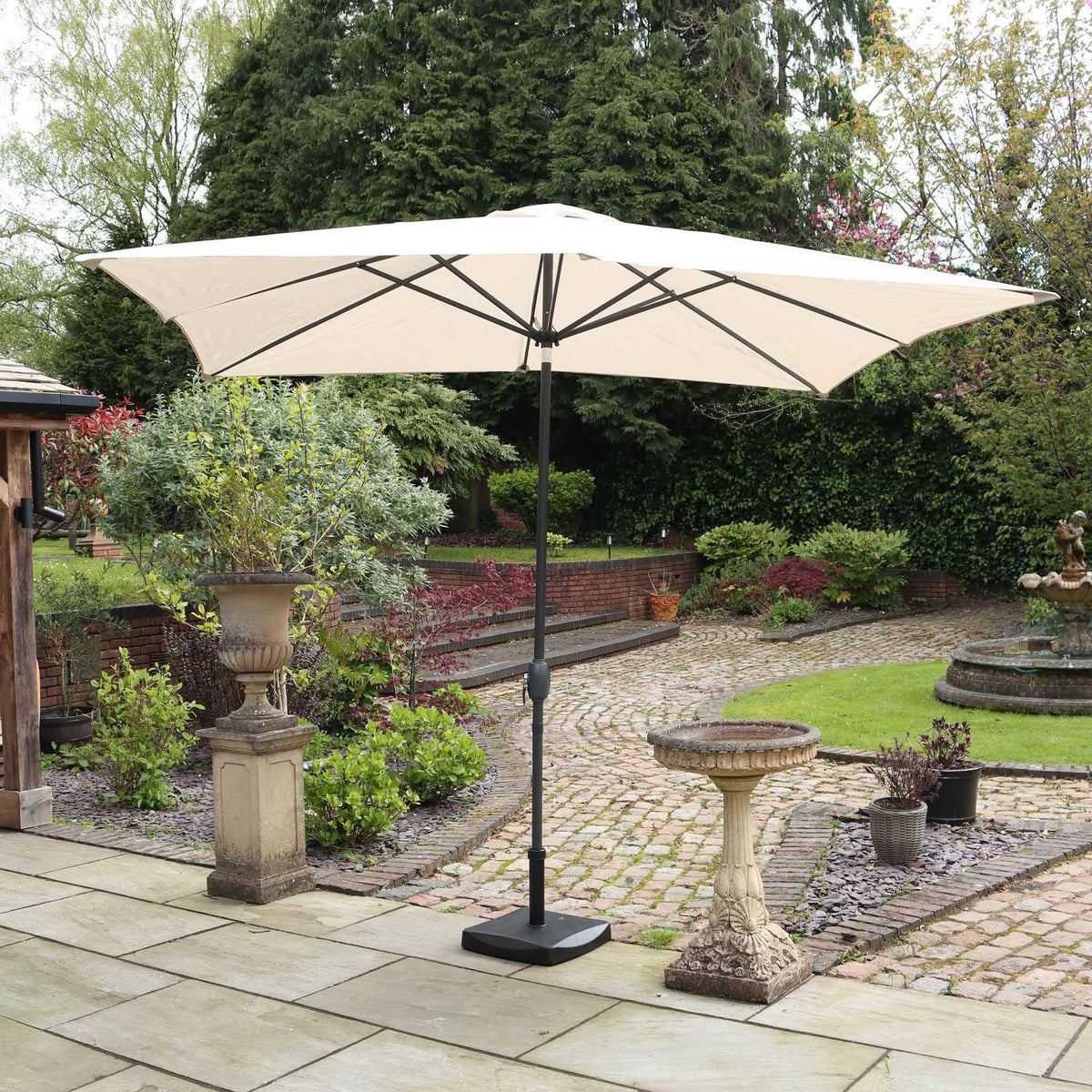 Rectangular Parasol - Ivory - DUSK