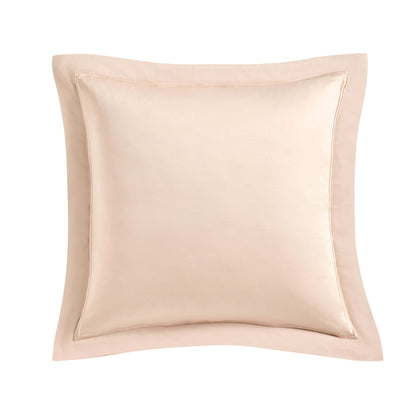 Regent Embroidered 100% Cotton Pair of Oxford Square Pillowcases - Champagne - DUSK