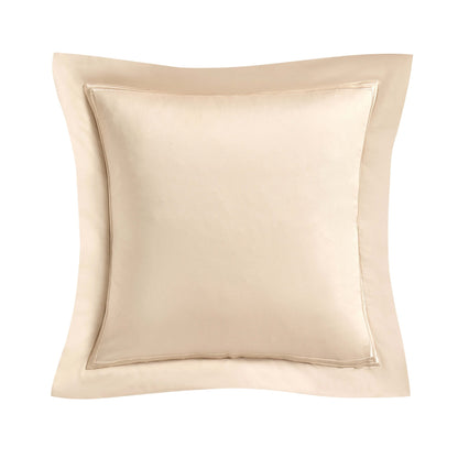 Regent Embroidered 100% Cotton Pair of Oxford Square Pillowcases - Champagne - DUSK