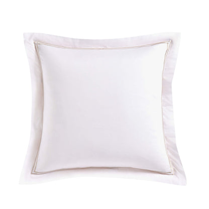 Regent Embroidered 100% Cotton Pair of Oxford Square Pillowcases - Grey - DUSK