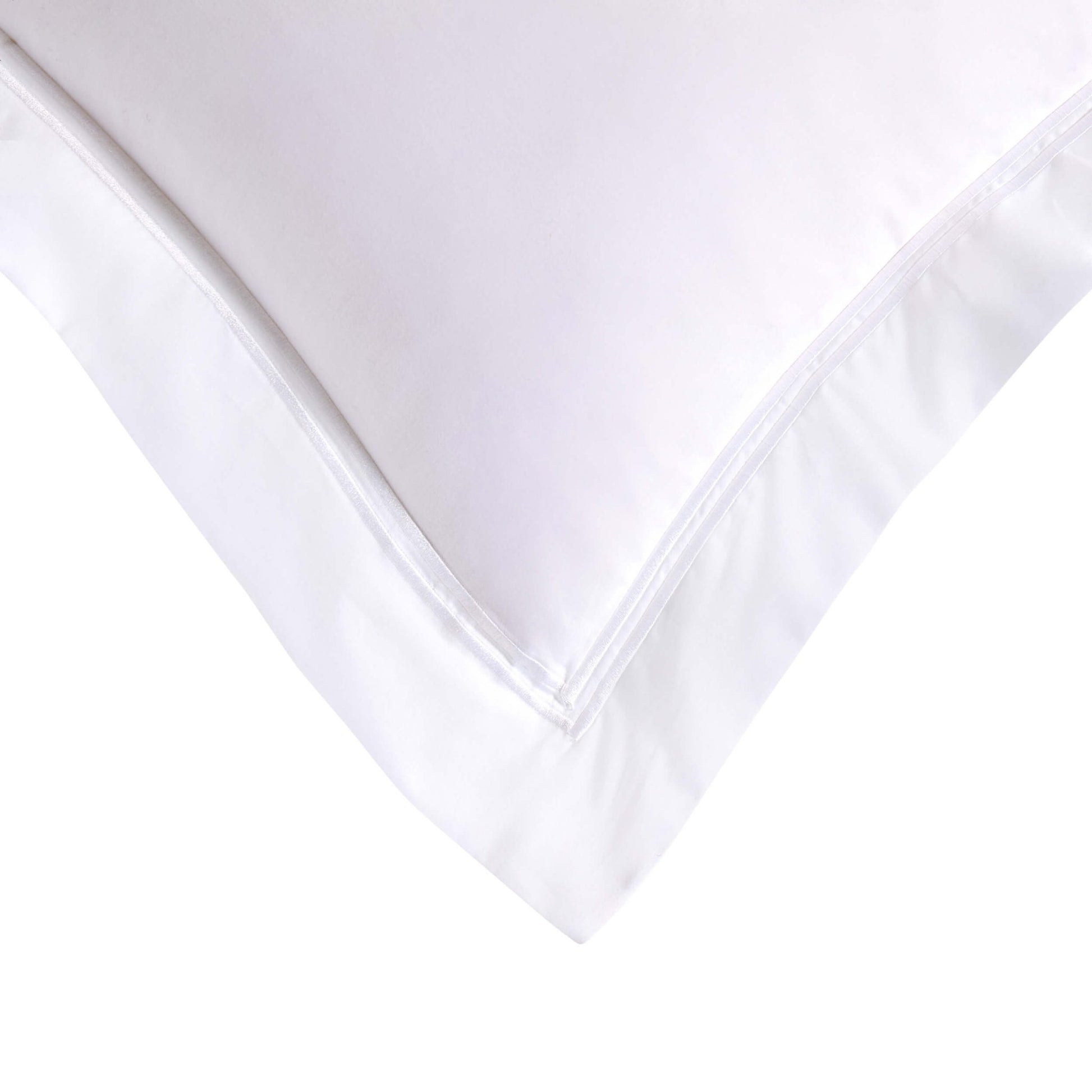 Regent Embroidered 100% Cotton Pair of Oxford Square Pillowcases - White - DUSK