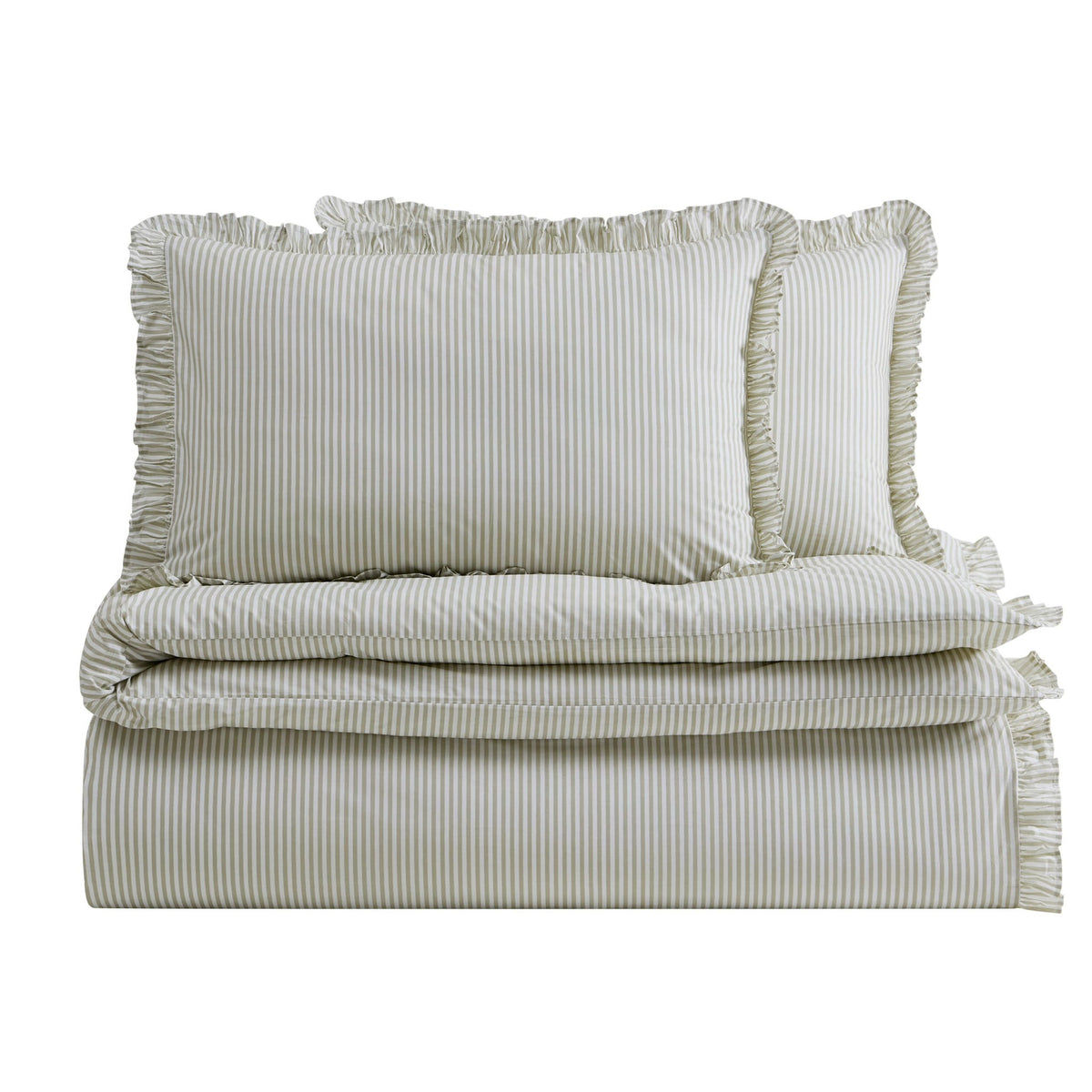 Remy 200 Thread Count Duvet Cover & Pillowcase Set - Olive - DUSK