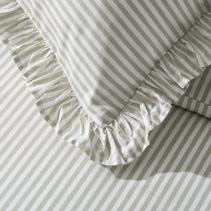 Remy 200 Thread Count Duvet Cover & Pillowcase Set - Olive - DUSK