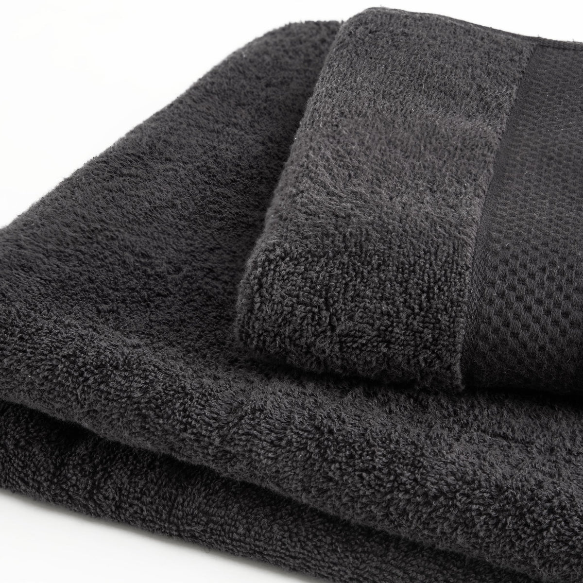Rhodes Cotton Towel Collection - Black - DUSK