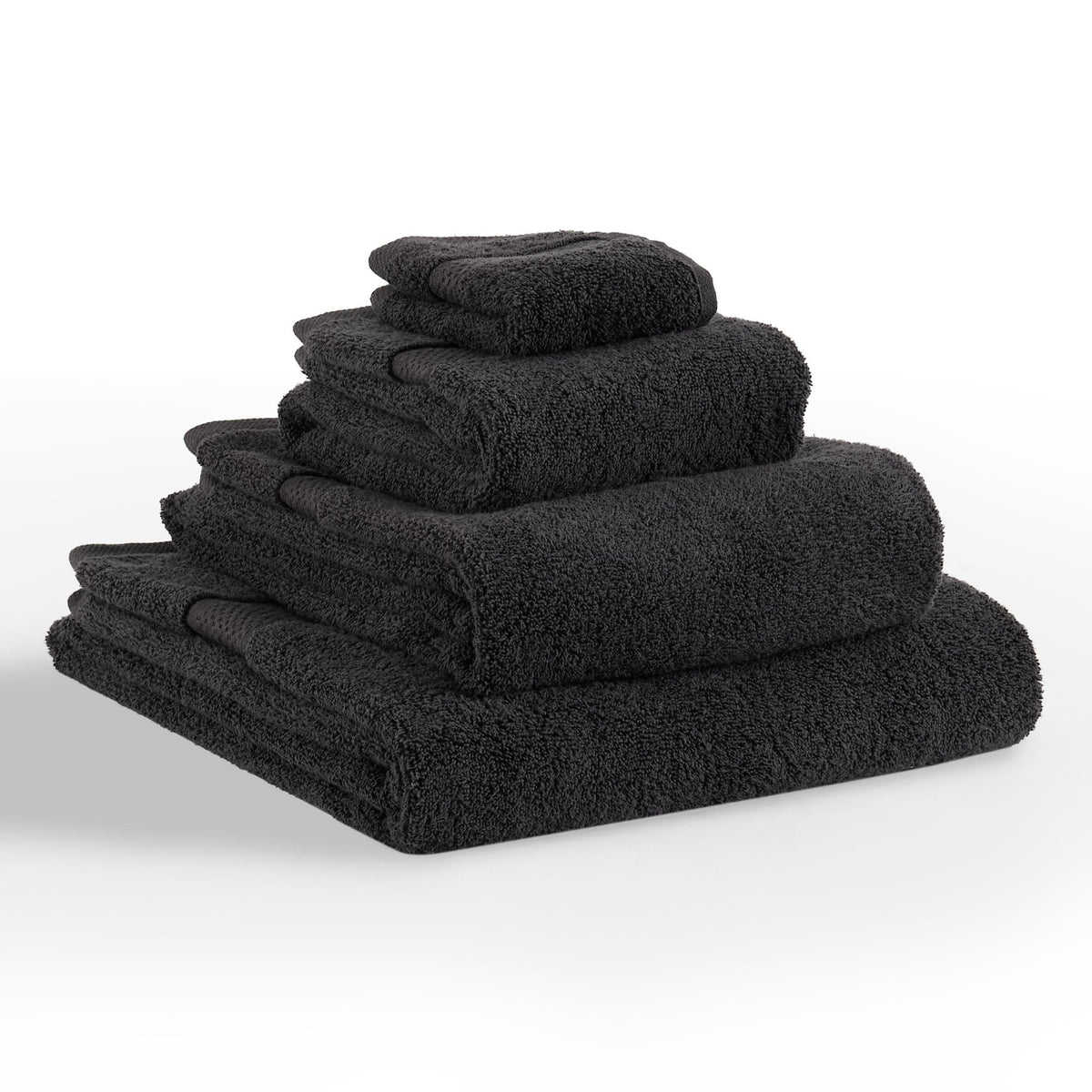 Rhodes Cotton Towel Collection - Black - DUSK