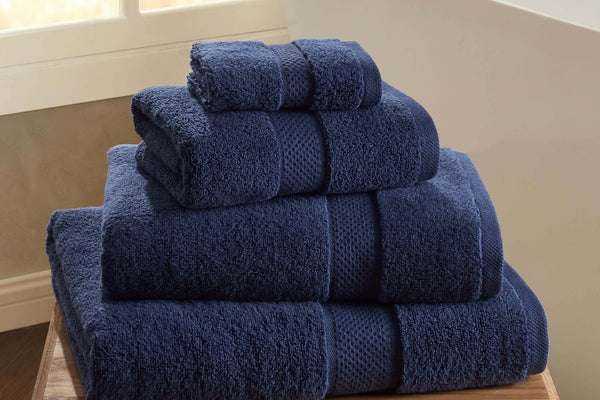 Rhodes Cotton Towel Collection - Dark Royal Blue - DUSK