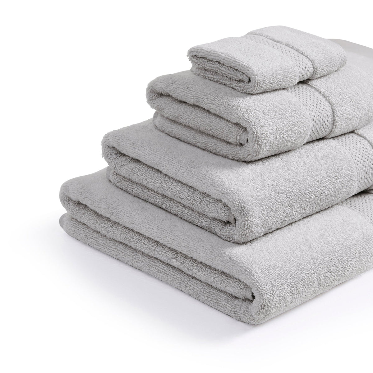 Rhodes Cotton Towel Collection - Dove Grey - DUSK